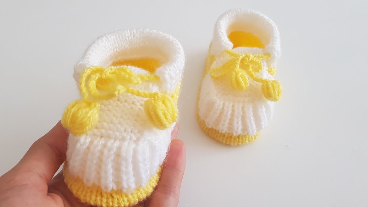 İki Şiş Bebek Patik Yapımı