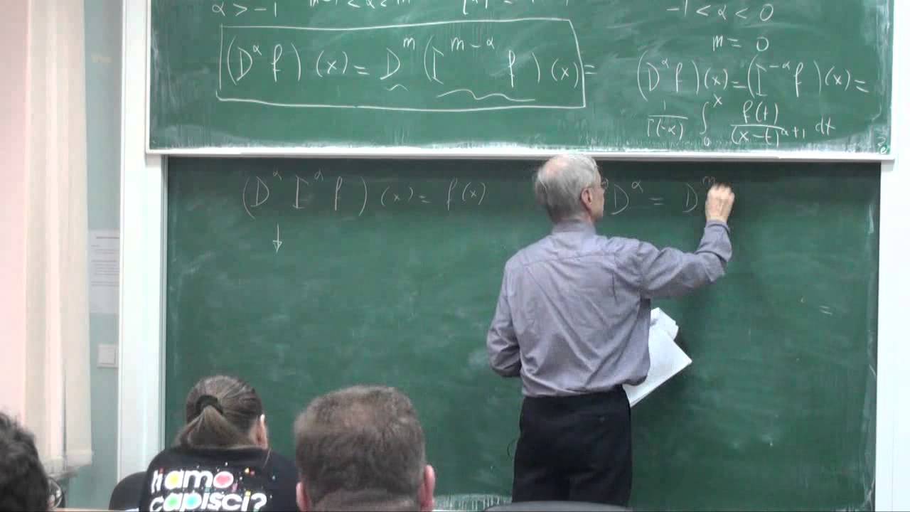 Lecture 1 | Fractional calculus and applications to stochastic processes | Enzo Orsingher