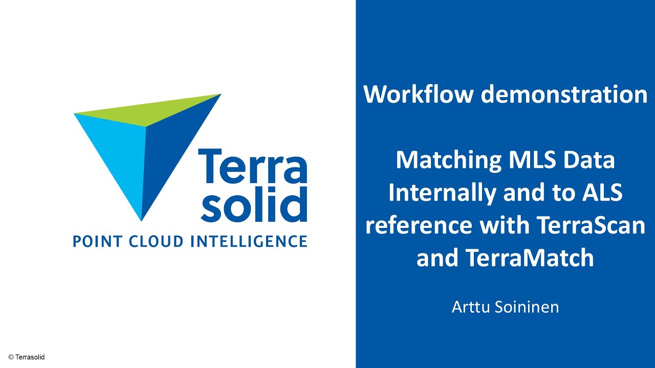 Matching Mobile LiDAR Data Internally and to Airborne Reference using TerraScan and TerraMatch