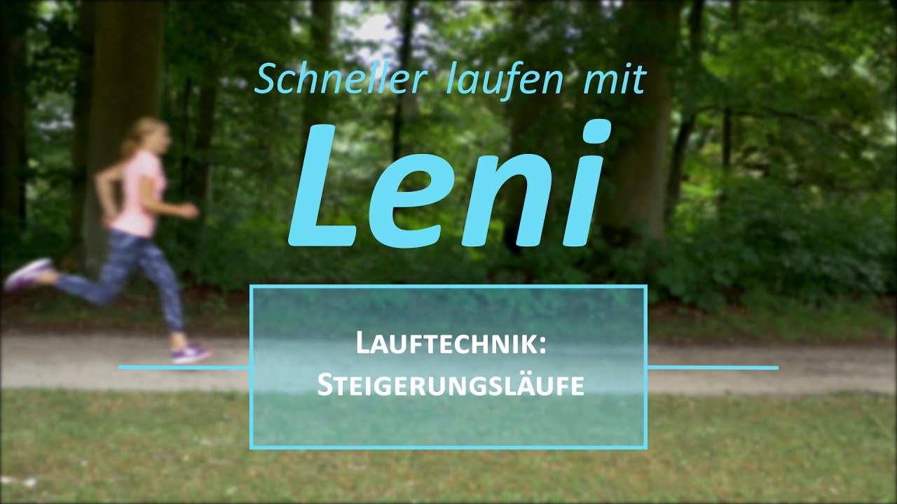 Steigerungsläufe für mehr Dynamik beim Laufen