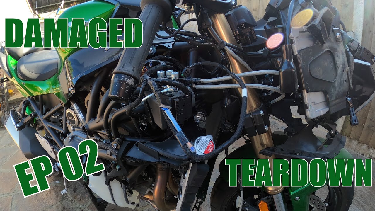 Kawasaki H2 SX SE DAMAGED | 4K Rebuild series EP 02