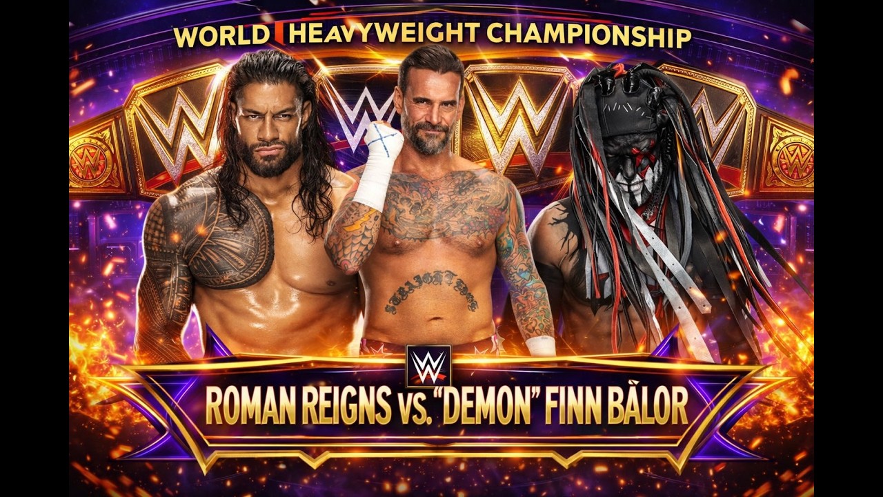 DEMON FINN BALOR VS ROMAN REIGNS FOR WORLD HEAVY WEIGHT CHAMPIONSHIP |  WWE2K25 GAMEPLAY