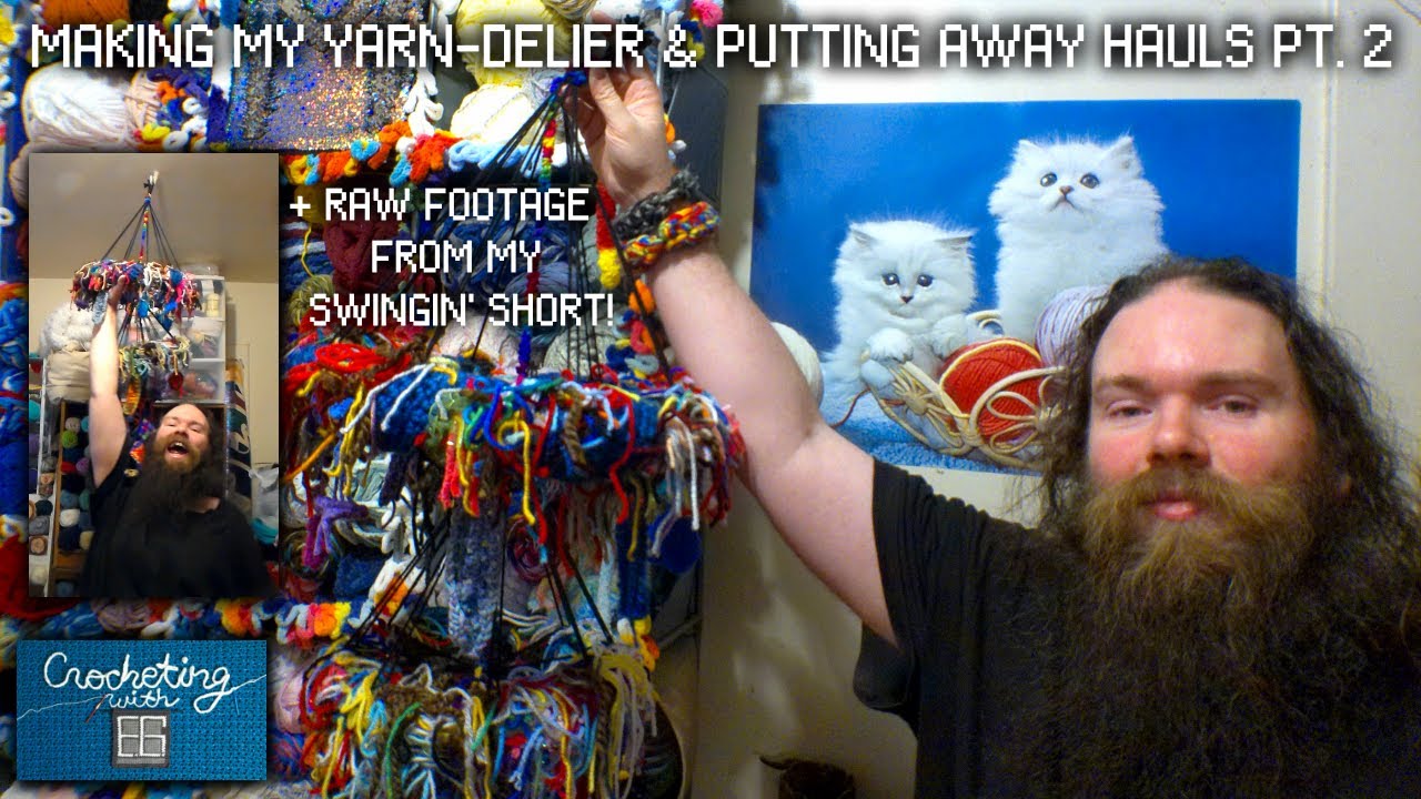 Making My YARN-DELIER & Putting Away Recent Hauls Pt. 2 + Raw Footage From My Swingin' Short!