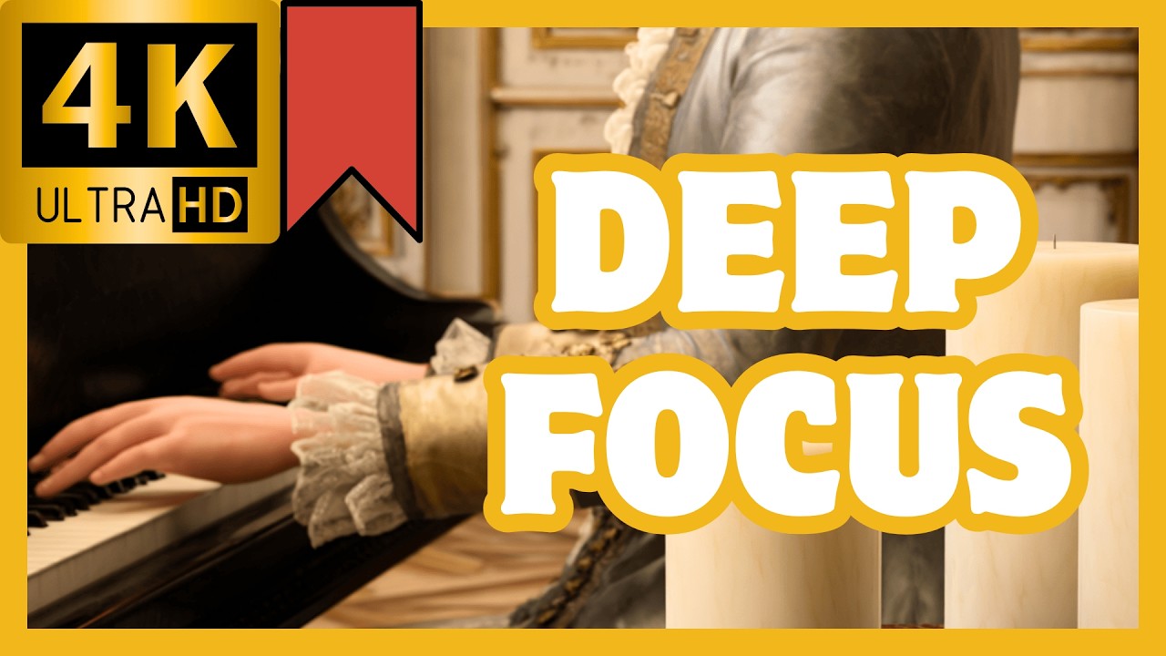Deep Focus Classical Music 🎻 Relaxing Background Music for Study, Work & Concentration (4K)