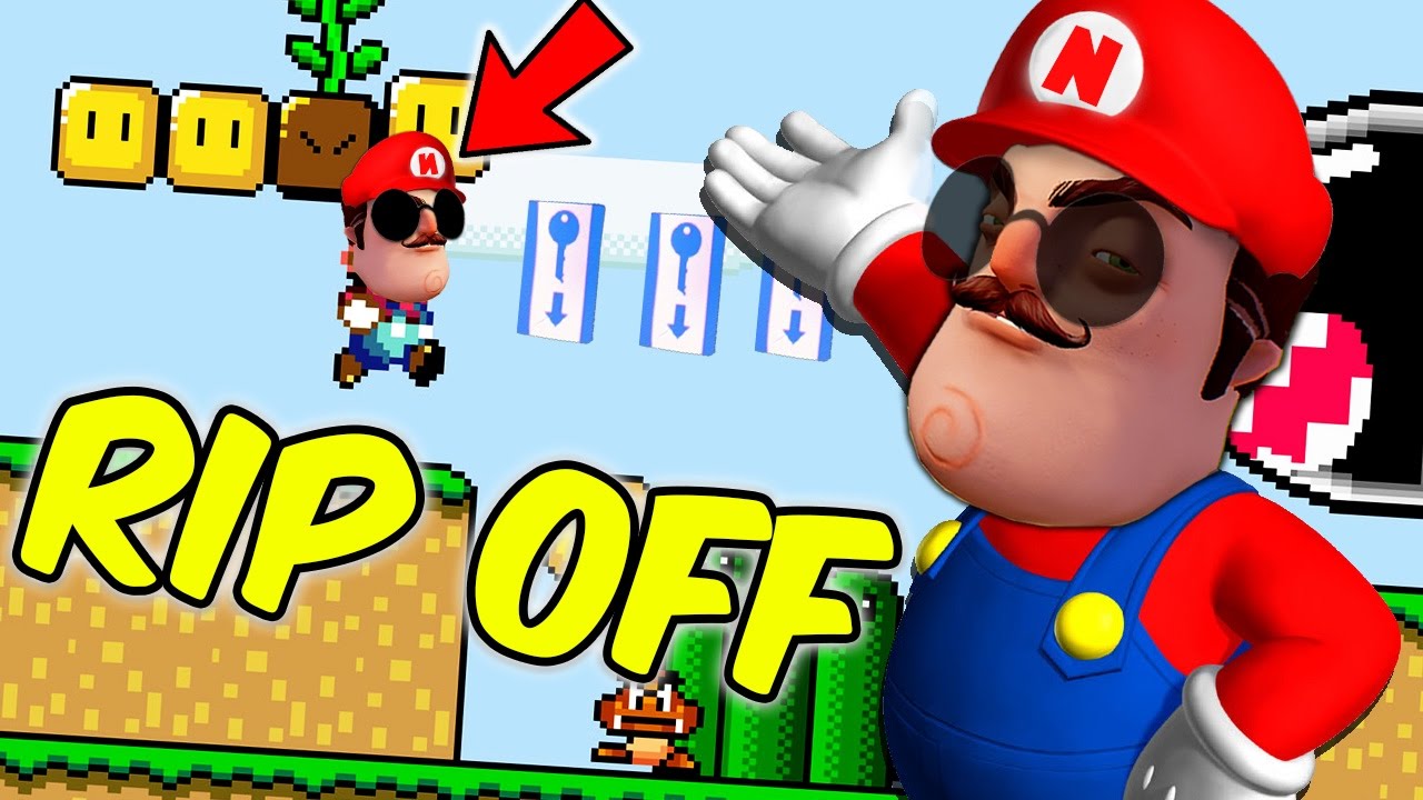 5 Hello Neighbor RIP OFF games! | Super Neighbor Mario World