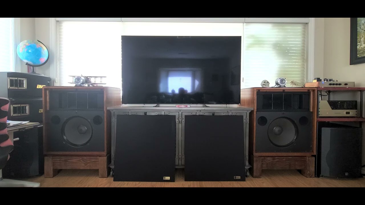 Altec Lansing Valencia 846b with dual SVS subwoofers and Realistic tweeters
