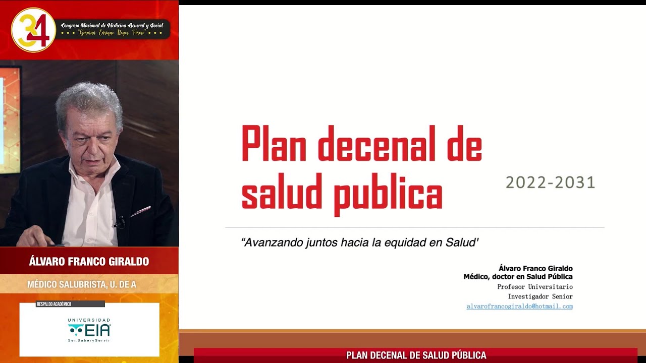 Plan Decenal de Salud P&uacute;blica - &Aacute;lvaro Franco Giraldo