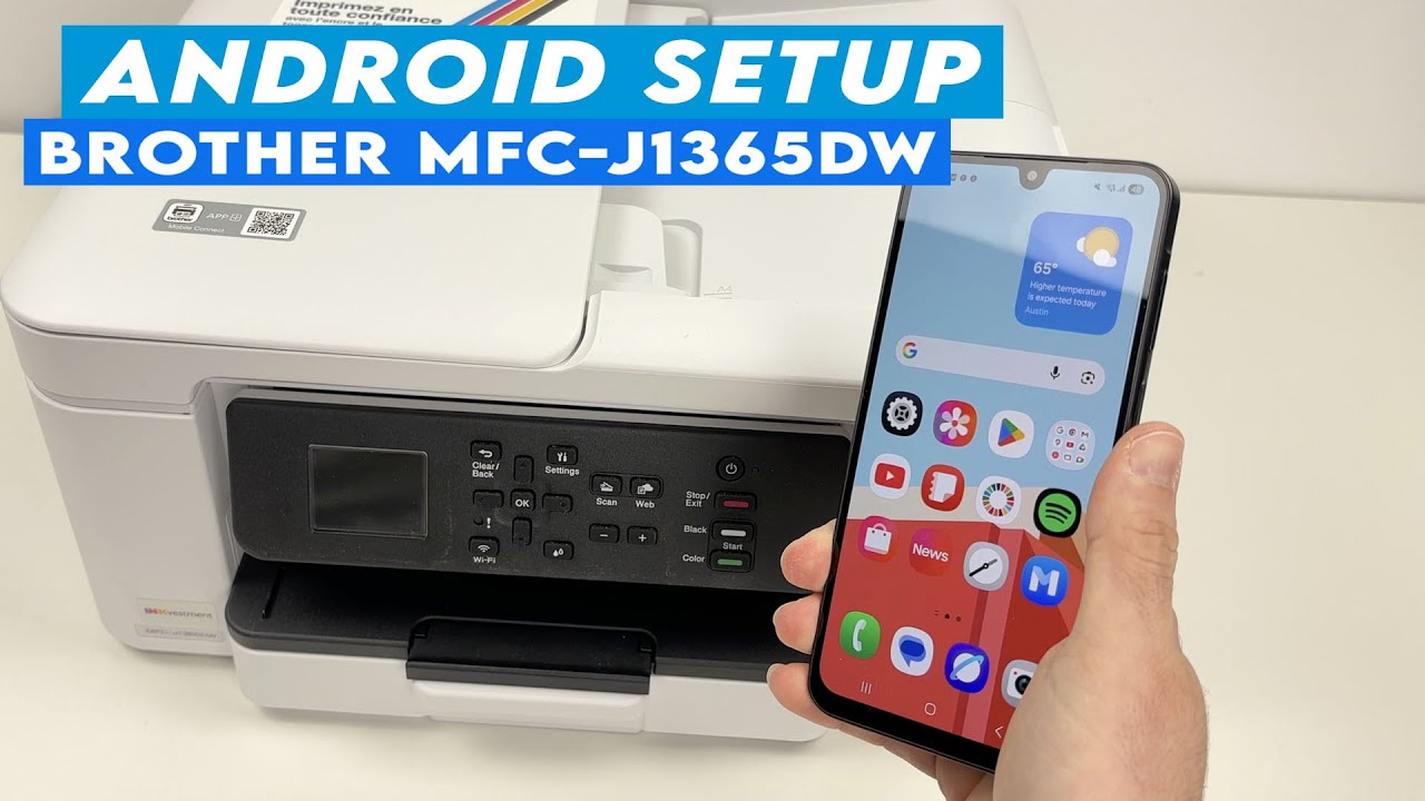 Android Setup With the Brother MFC-J1365DW