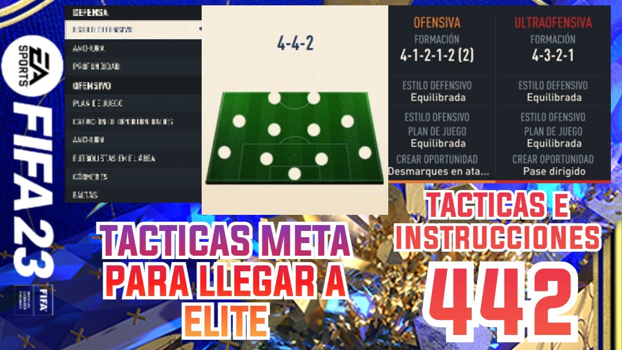 🔥 FORMACION META CON LA 442 HE LLEGADO A ELITE DURANTE LOS TOTS! | TACTICAS E INSTRUCCIONES 442
