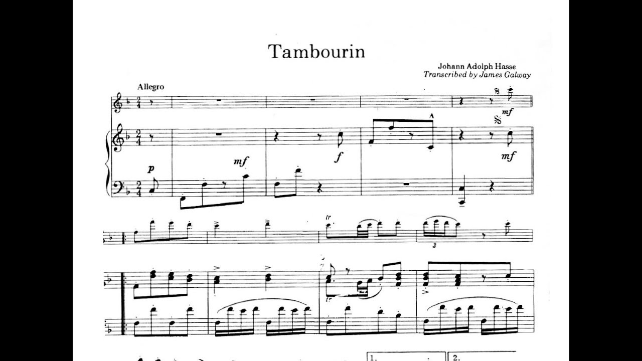 J.A. Hasse - Tambourin