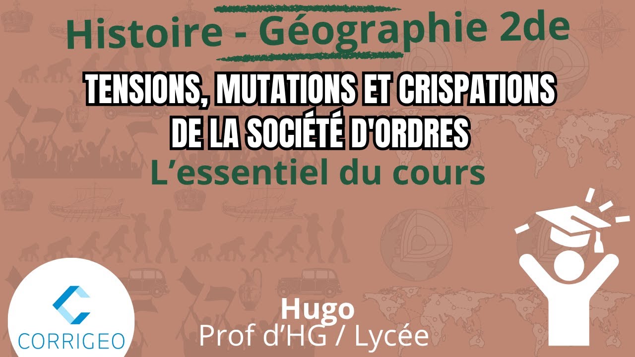 Histoire-Géo Seconde/Rappels cours V1-Ch 9:Tensions, mutations et crispations de la société d'ordres