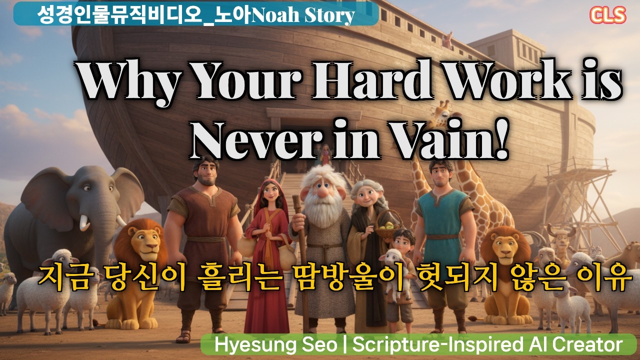 지금 당신이 흘리는 땀방울이 헛되지 않은 이유Why Your Hard Work is Never in Vain (The Story of Noah)#노아의방주#성경인물뮤직비디오#CCM