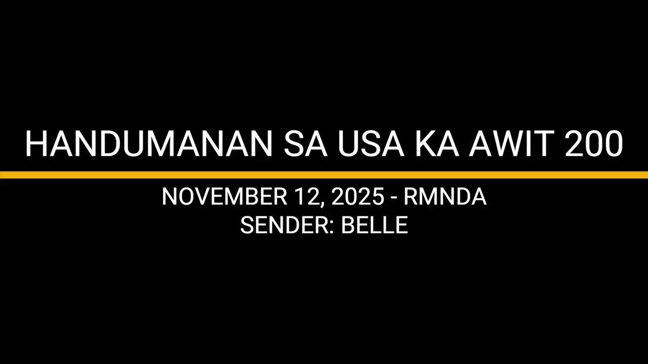 HANDUMANAN SA USA KA AWIT 200 - BELLE