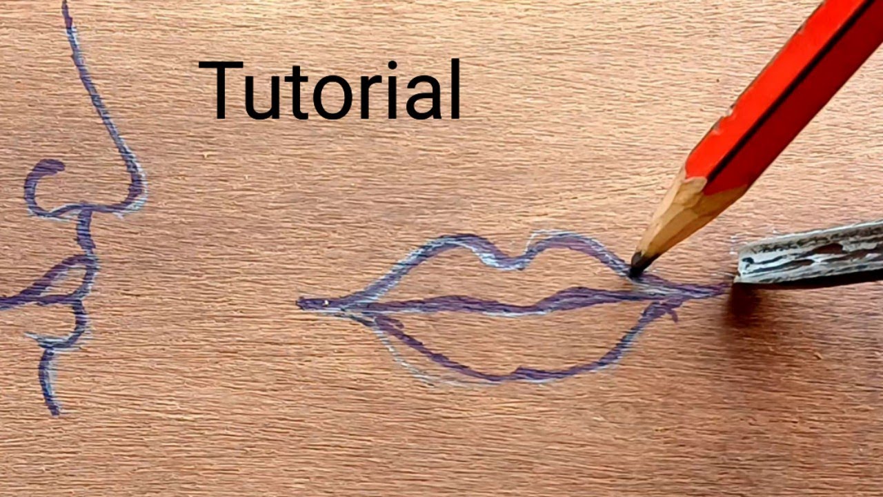 Human Lips make with wood || Tutorial for beginners