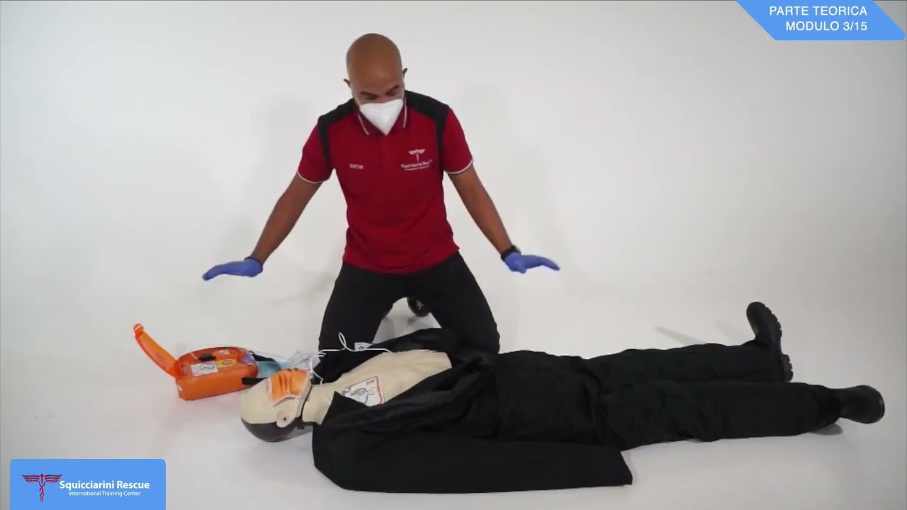 ADULTO: Manovre Rianimazione Cardiopolmonare + USO defibrillatore