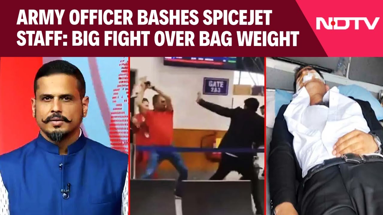 SpiceJet Flight News | Army Officer Bashes SpiceJet Staff: Big Fight Over Cabin Bag Weight