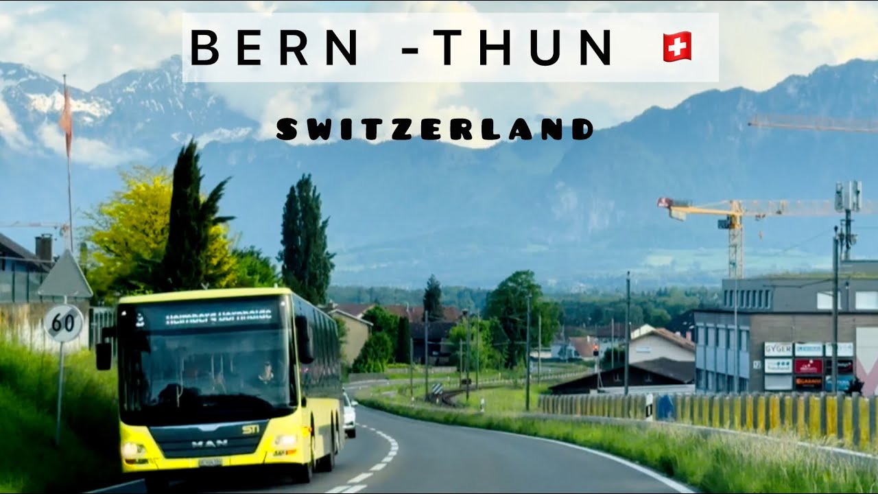 Driving Through Swiss Villages: Bern to Thun by Landstra&szlig;e 🇨🇭Switzerland