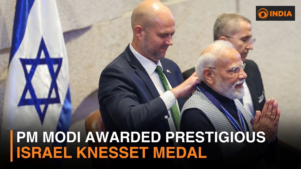 PM Modi Awarded Prestigious Israel Knesset Medal