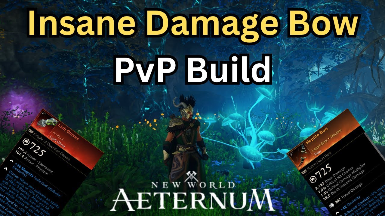 Bow PvP Build New World Aeternum with OPR gameplay