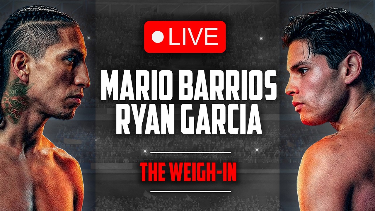 LIVE 🥊 Marrios Barrios vs. Ryan Garcia • OFFICIAL WEIGH IN | DAZN Boxing