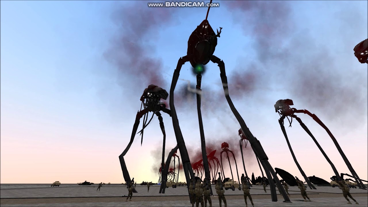 US Marines VS Tripods - War of the Worlds (Garry's Mod)