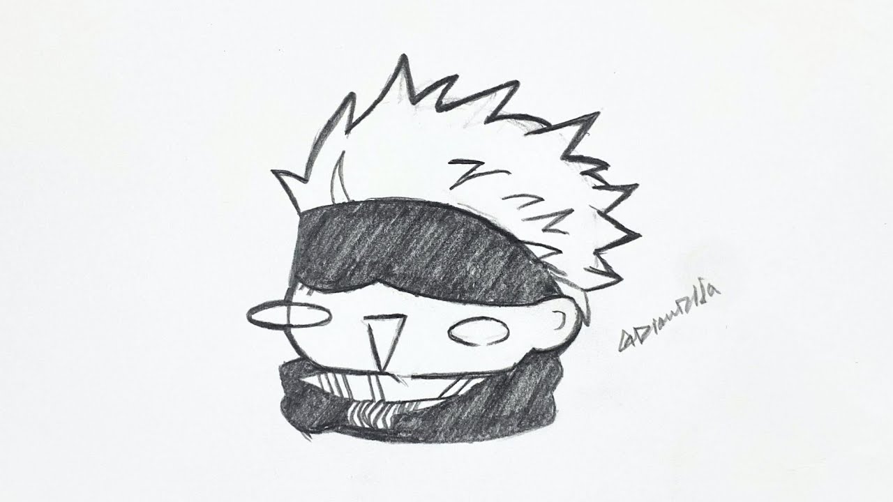 How To Draw Satoru Gojo | Step By Step | Jujutsu Kaisen | Easy Anime Drawing