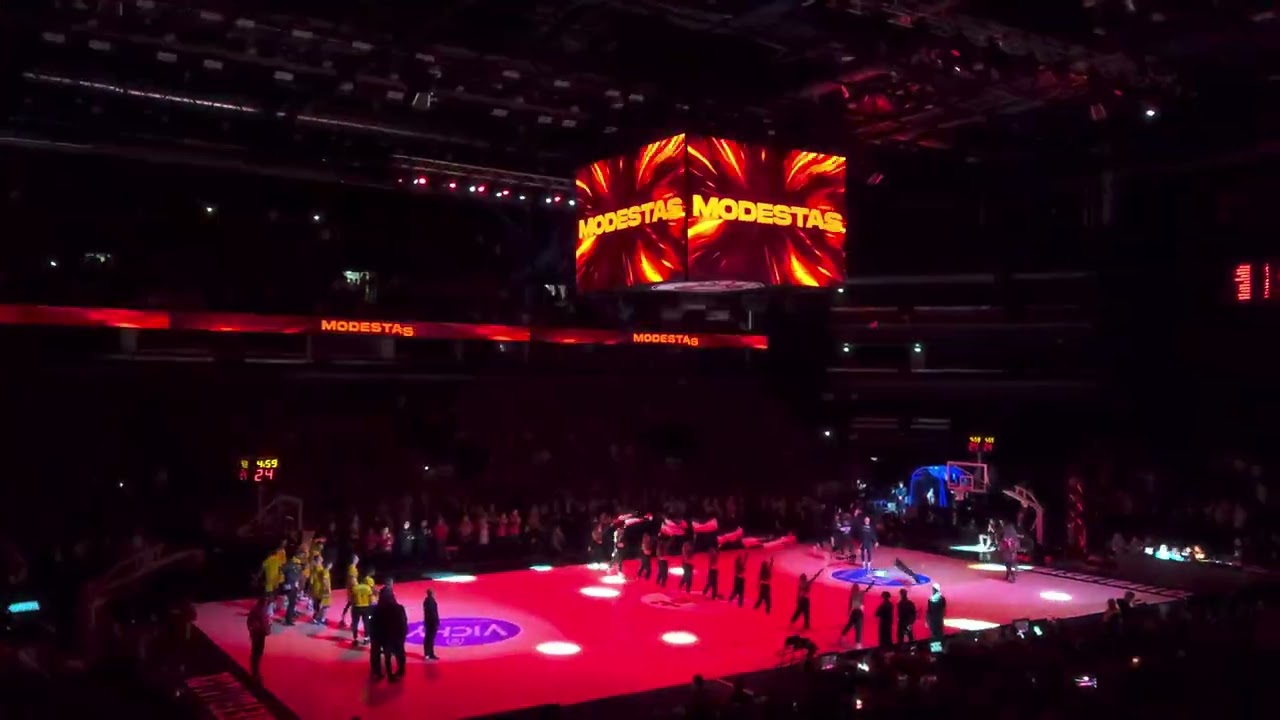Komandos pristatymas rungtynėse prie&scaron; Peristeri 2024.01.03.