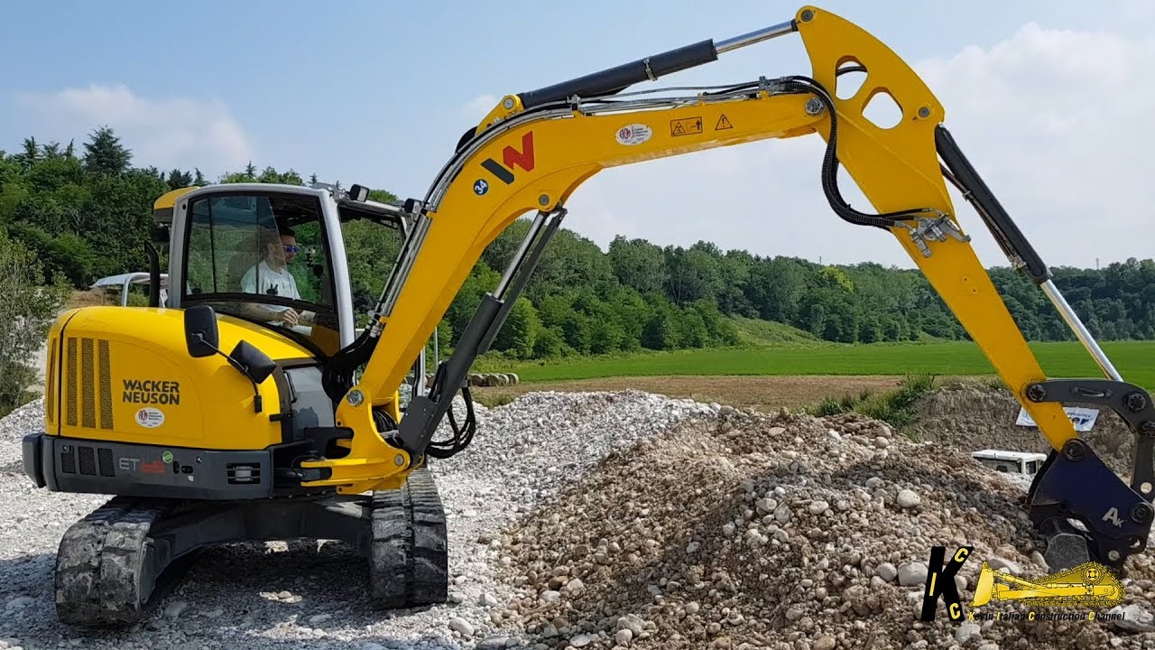 Wacker Neuson ET65 Excavator Test Drive in a Gravel Pit