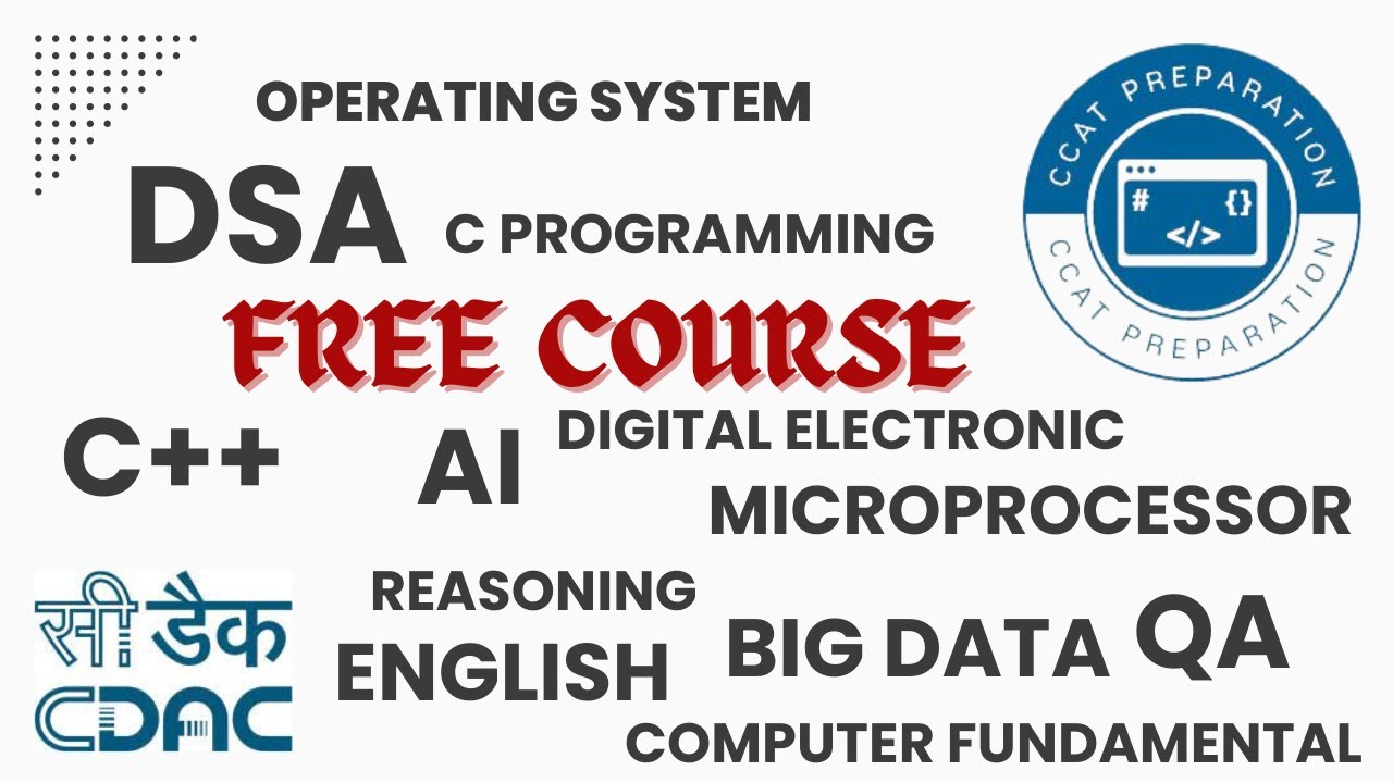 CDAC | CDAC Syllabus | CDAC Course | CCAT Exam | Free Material |  C-CAT Exam Preparation |