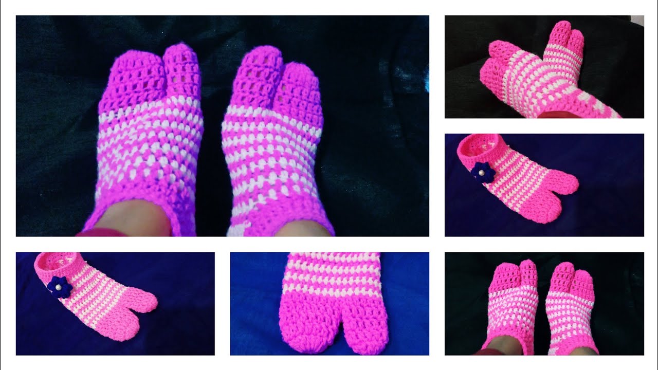 Super easy crochet thumb shocks for ledis & jents (boy, girl) क्रोशिया से अंगुठे वाली जुराब या मोजे❤