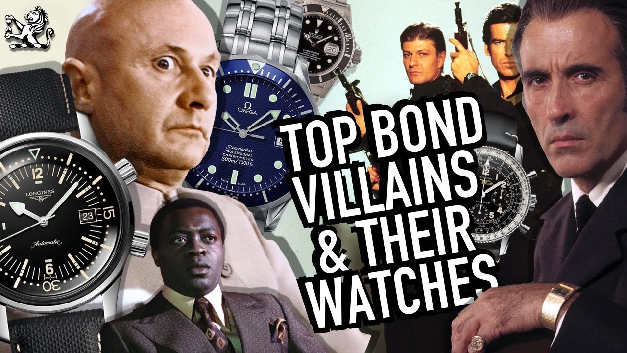 Top James Bond Villains & What Their Watches Mean: Rolex, Patek, Longines, Omega, Seiko & Breitling