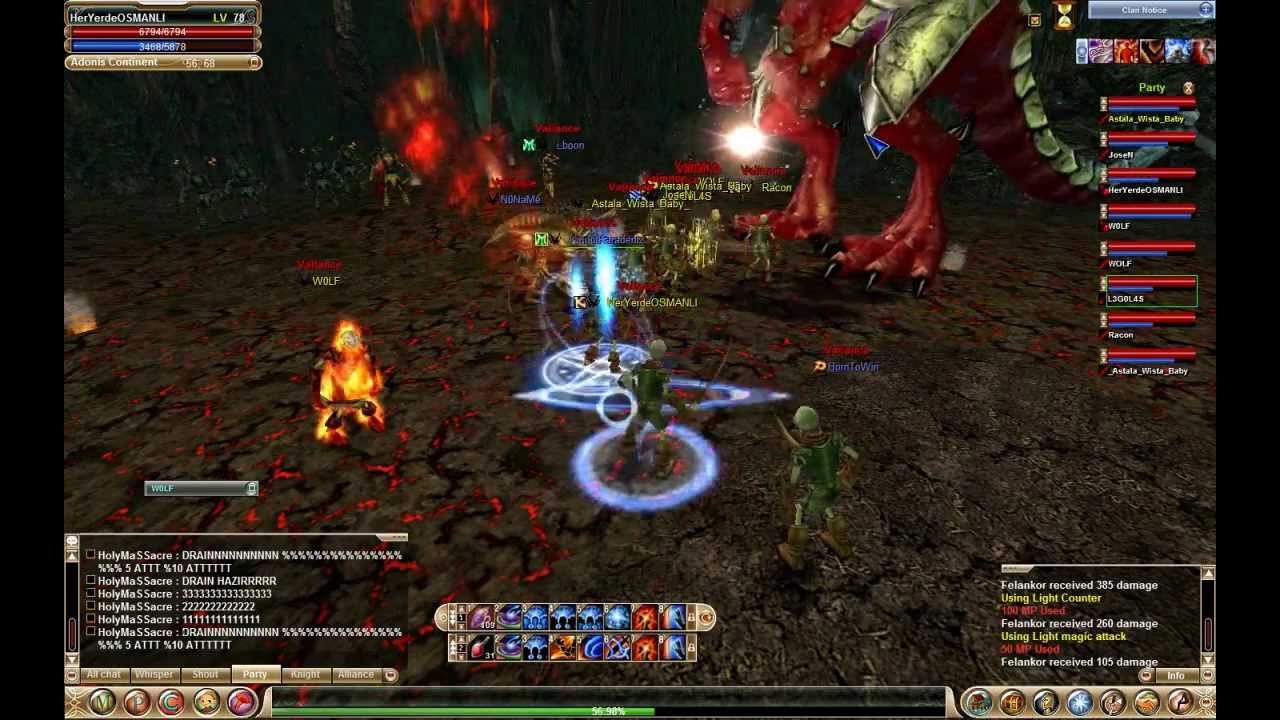 Knight Online Felankor - Isiloon (Boss) Kill video