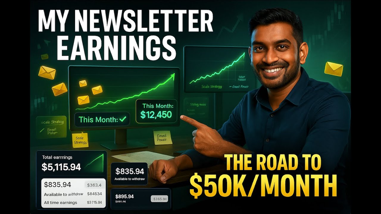 My Newsletter Earnings Revealed 💰 (+ How I’m Scaling to $50K/Month)