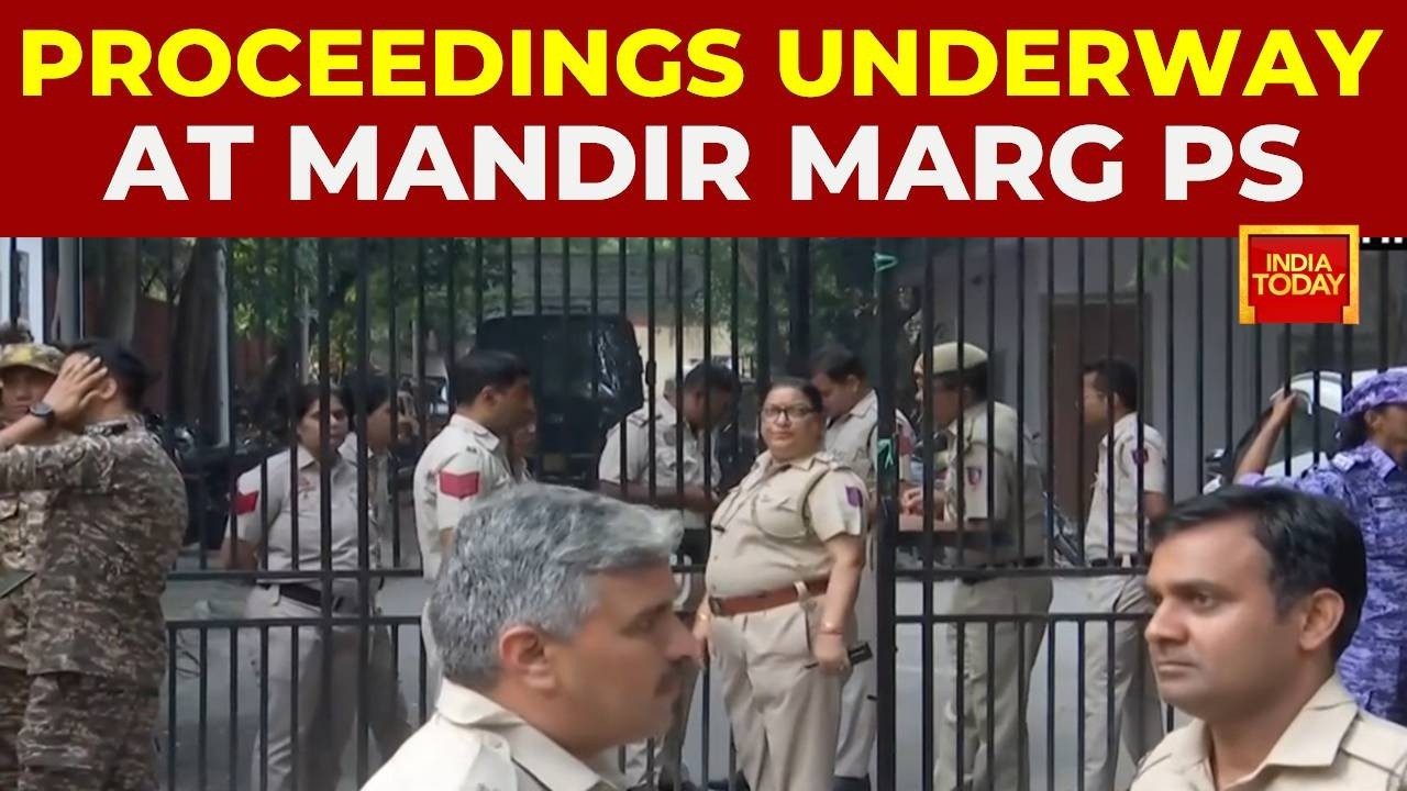 Watch: Abhijeet Dipke Produced Before Magistrate; Proceeding Underway At Mandir Marg Police Station