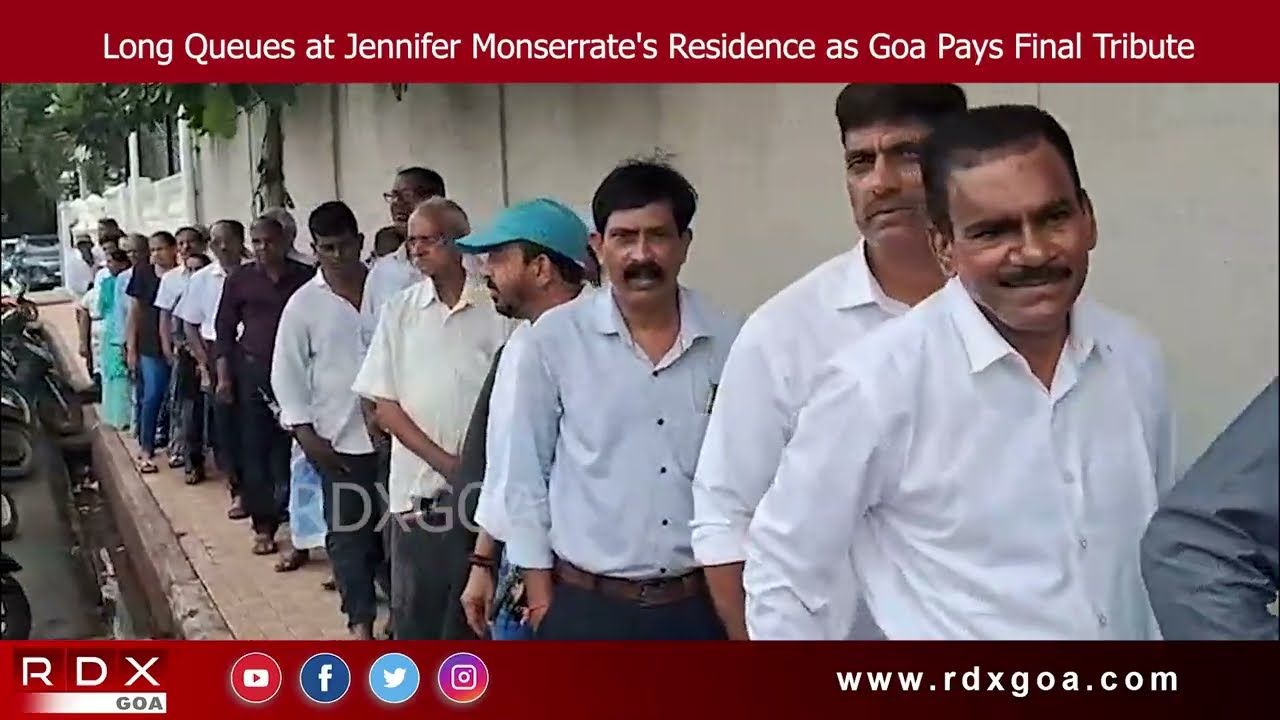Long Queues at Jennifer Monserrate's Residence as Goa Pays Final Tribute