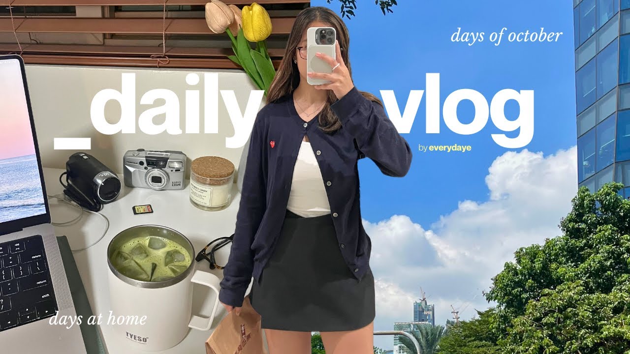 october vlog ☁️ catching with friends, anniversary date, days at home 🌞