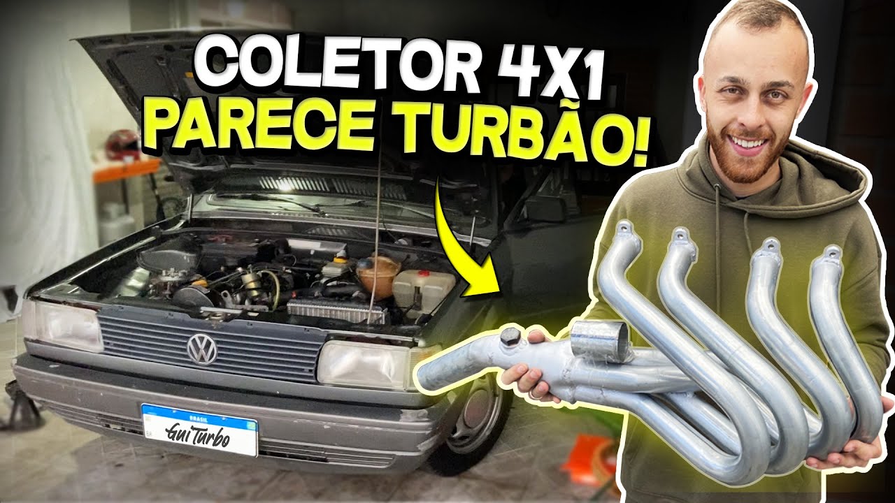 INSTALEI COLETOR 4X1 FORMULA NO GOL QUADRADO AP