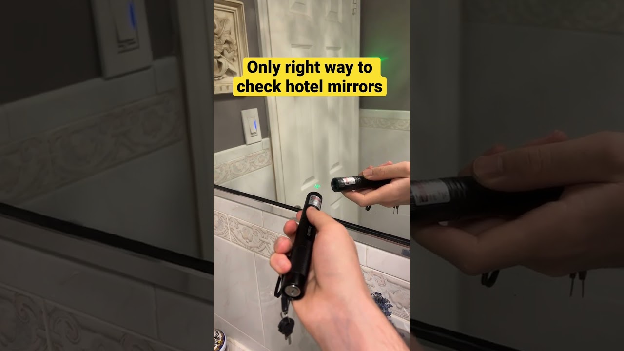 My hotel mirror was TWO SIDED 😱