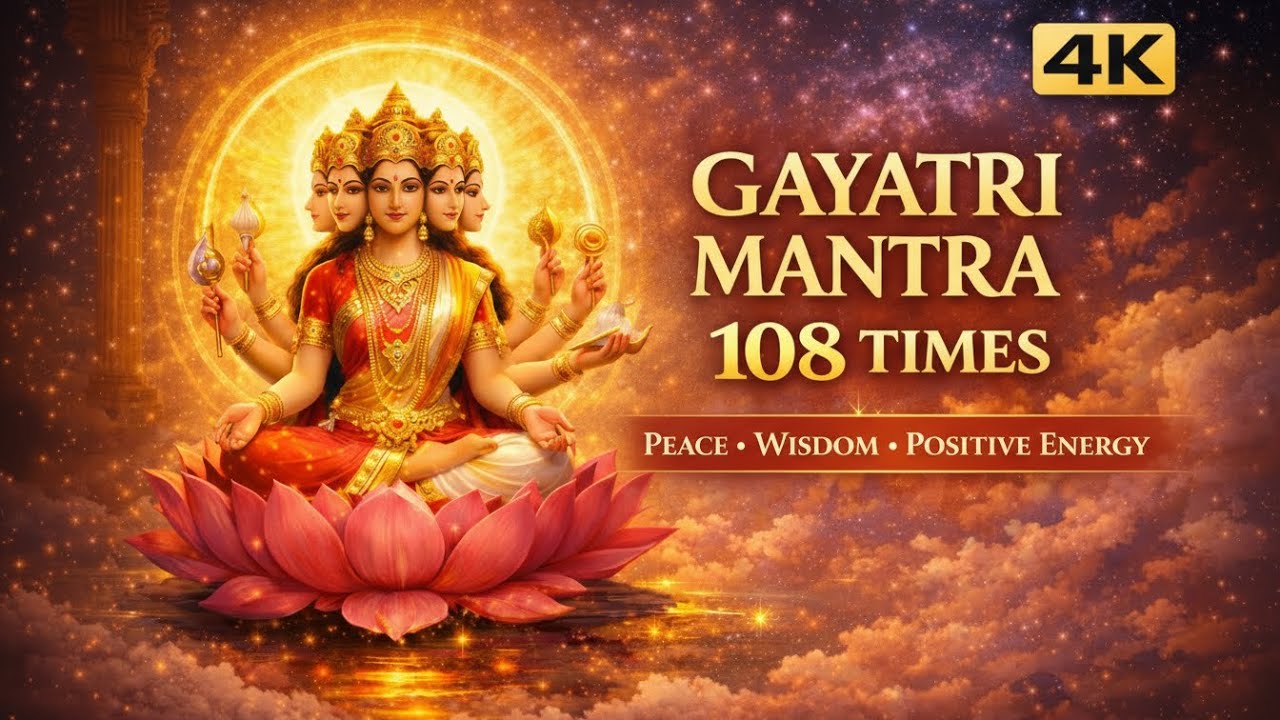 Gayatri Mantra 108 Times | Goddess Gayatri Devi | Peace • Wisdom • Positive Energy