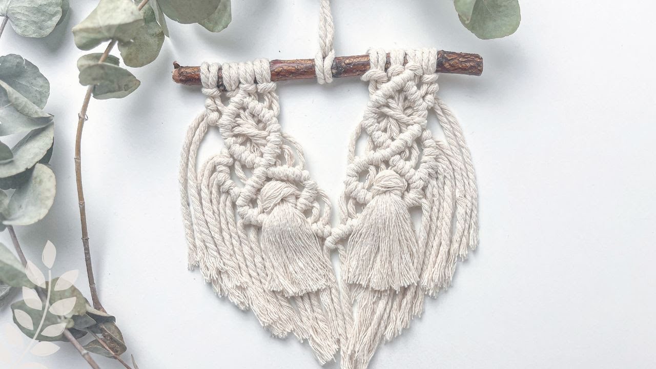 TAPIZ MACRAMÉ PASO A PASO | DECORACIÓN DE PARED DESDE CERO NUDOS BÁSICOS: NUDO ALONDRA, NUDO FESTÓN