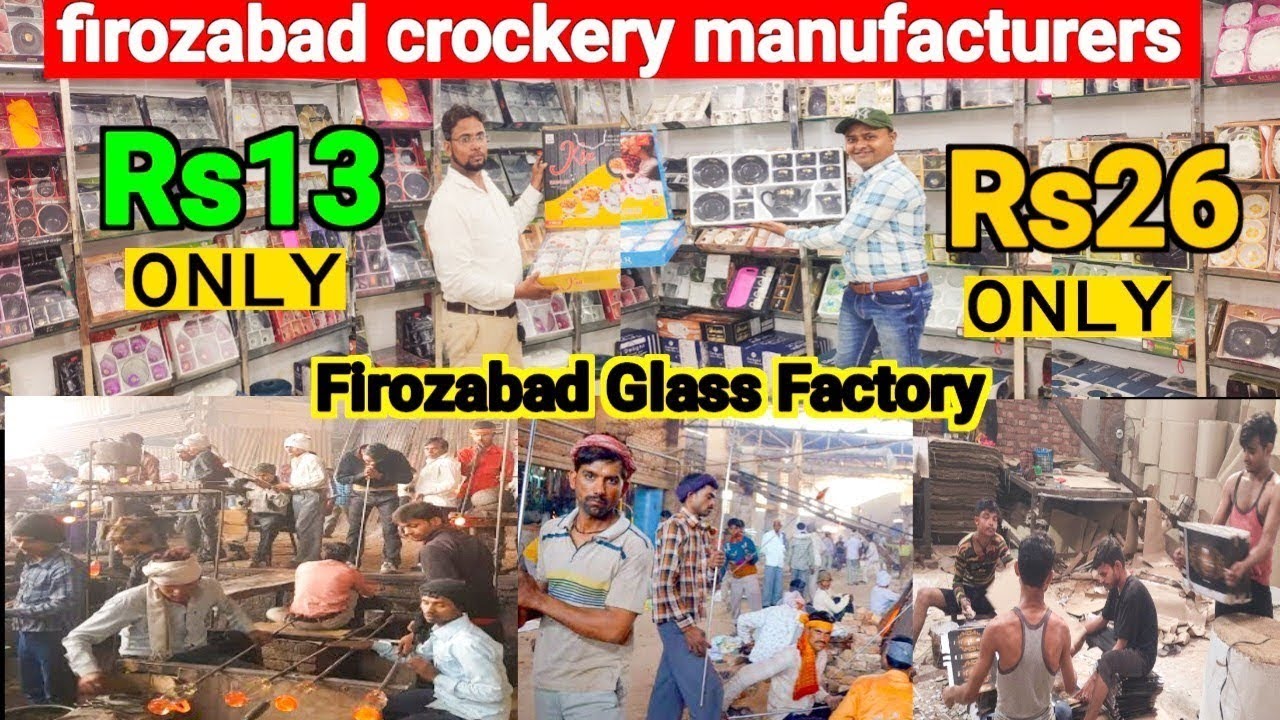 firozabad crockery wholesale market, glass Lemon set melamine set Gift item manufacturing Firozabad