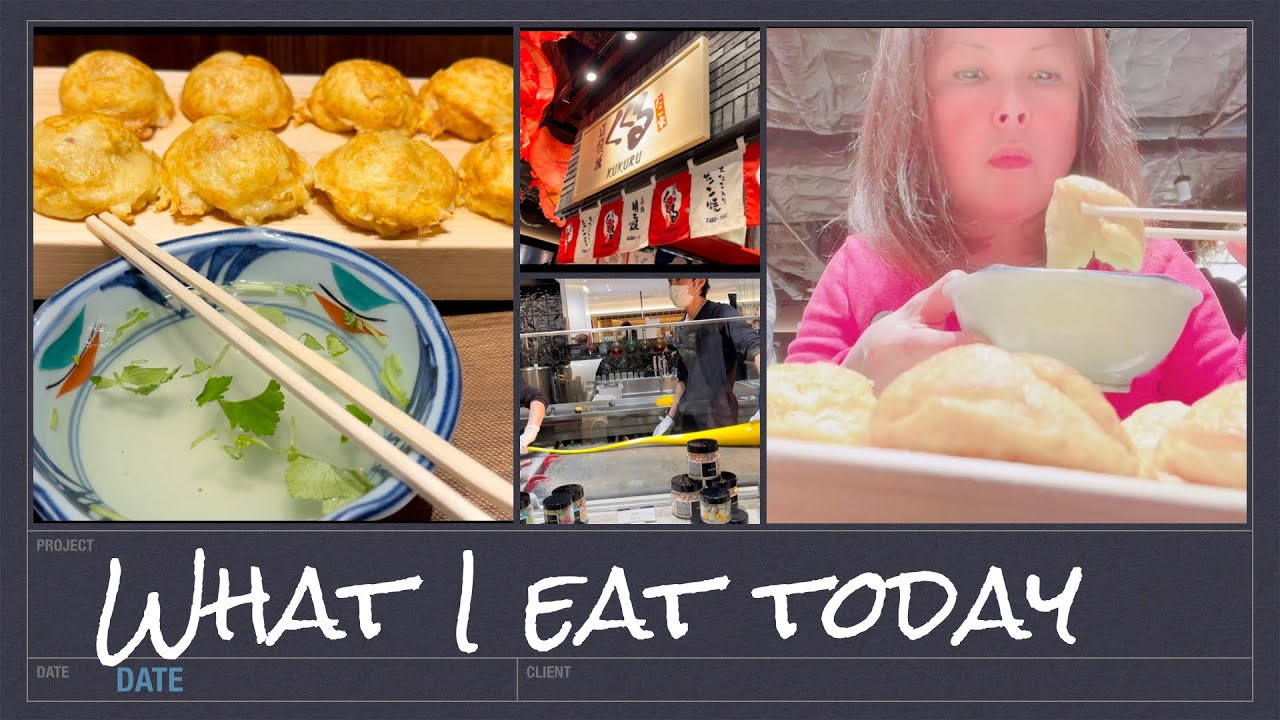 WHAT I ATE TODAY | AKASHIYAKI | RIKURO&rsquo;S | PAPABUBBLE | LIFE IN JAPAN | Malou Mori