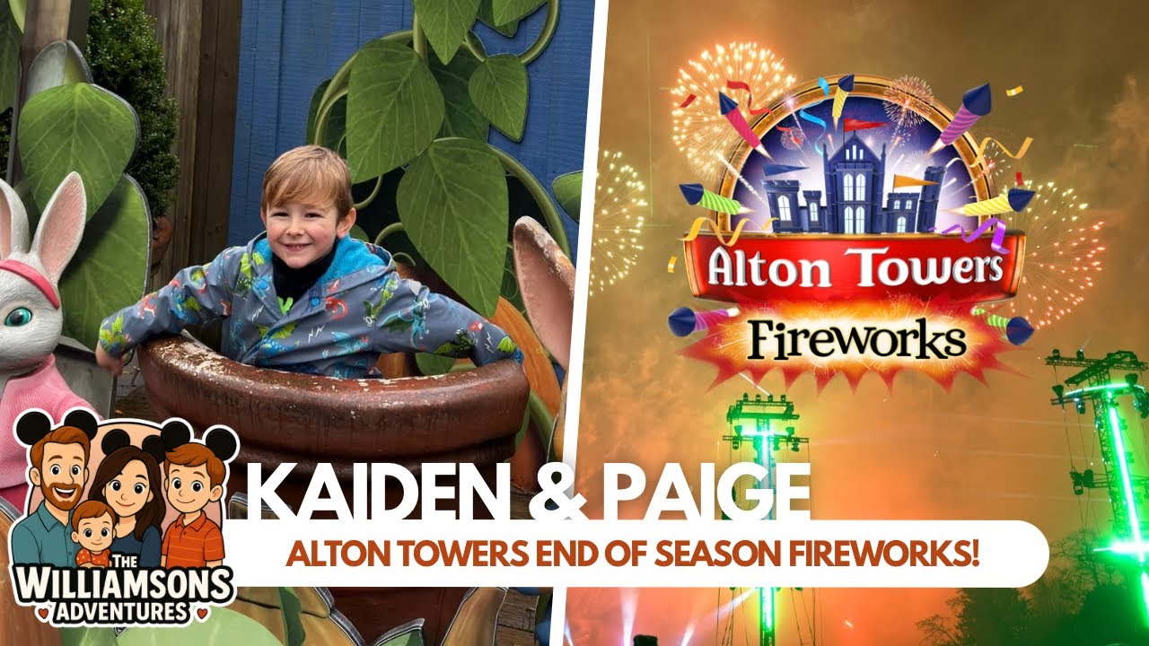 Alton Towers End of Season FIREWORKS 🎇 Family Weekend Adventure & Final Rides of the Year!