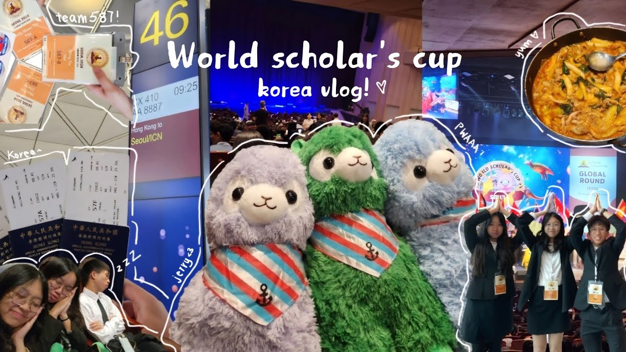 World Scholar's Cup Seoul Global Round '24 | Korea vlog w/ teammates!
