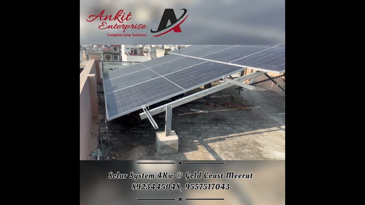Solar System 4Kw @ Gold Coast Meerut 8923445048, 9557517043 