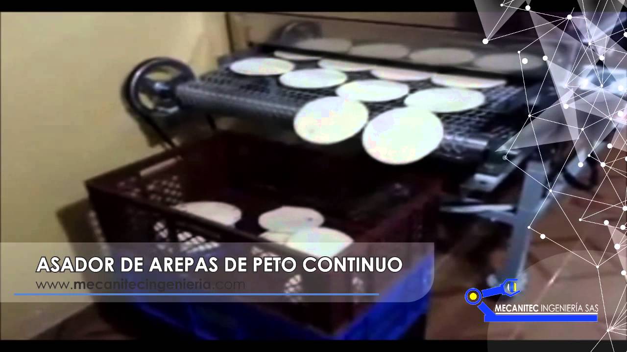 ASADOR DE AREPAS DE PETO CONTINUO - MECANITEC