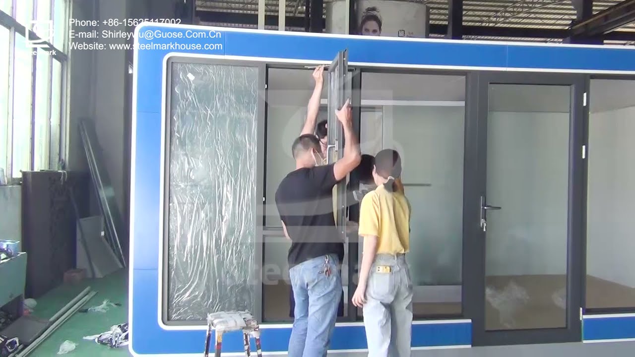 Israel Glass Container Shop | Installation Video Steelmark™ Steel Container