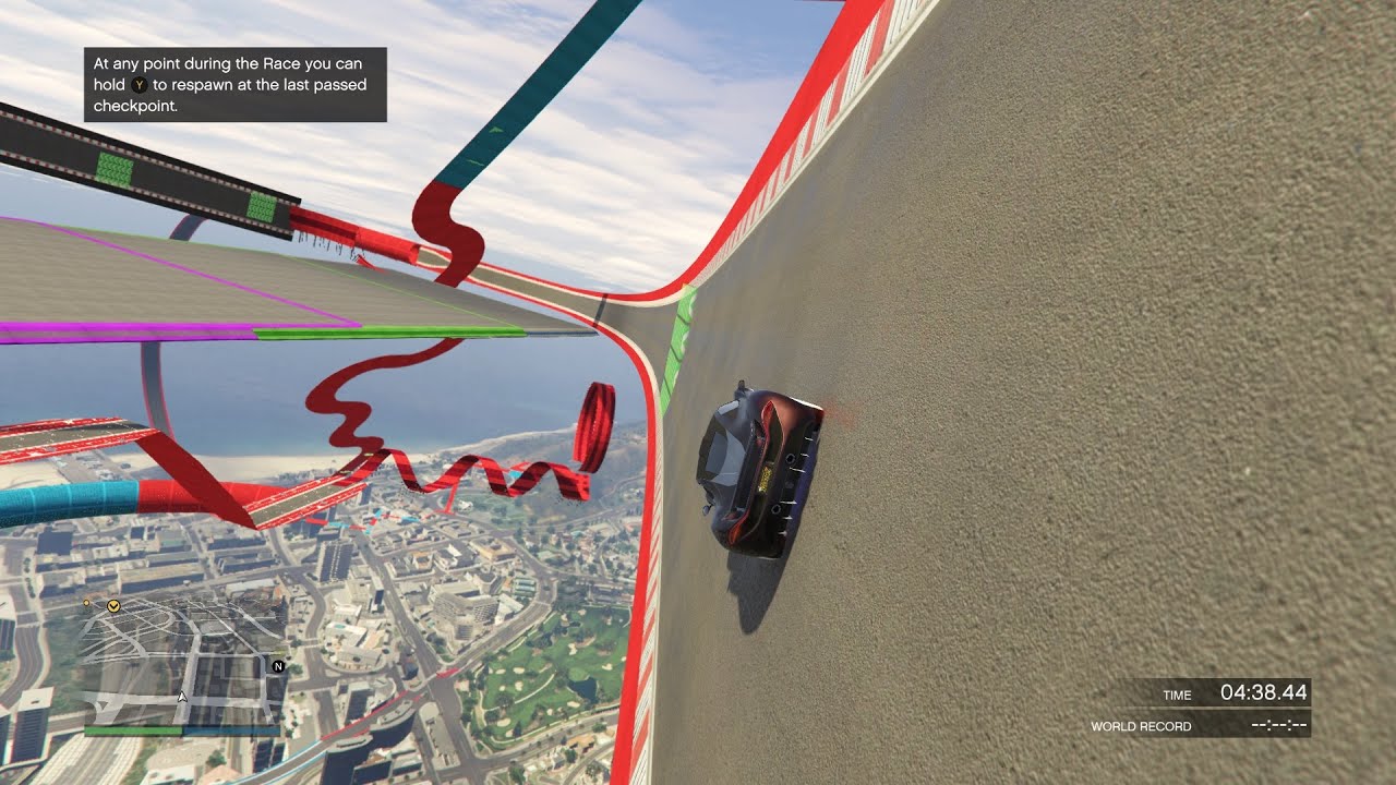 Gta 5 T20 Hard parkour 222.222% of people break their controller trying to complete this hard parkou
