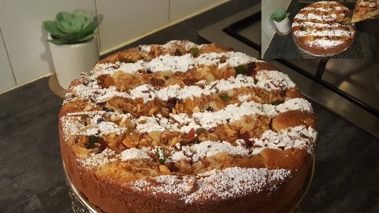 G&acirc;teau rapide et facile et d&eacute;licieux aux fruits secs et aux pomme