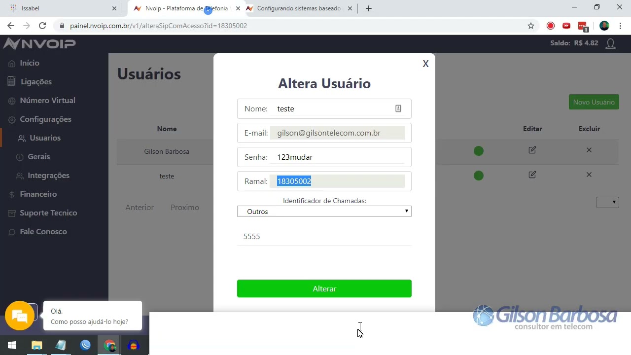 Curso Issabel PABX IP (Configuração de Linhas Tronco) Aula6